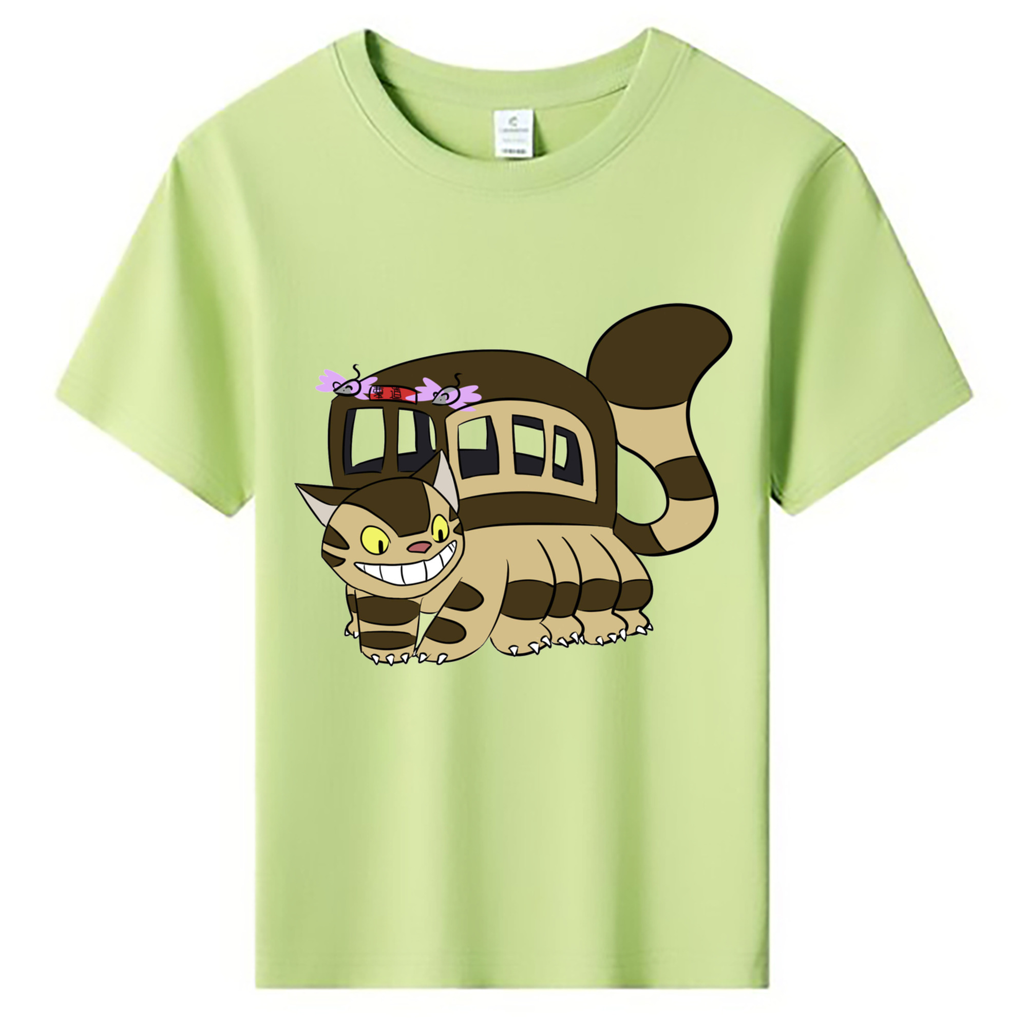 （画像用） となりのトトロ 草壁メイ 草壁サツキ My Neighbor Totoro Satsuki Kusakabe Mei Kusakabe 綿100％キッズTシャツ（フロントプリント）